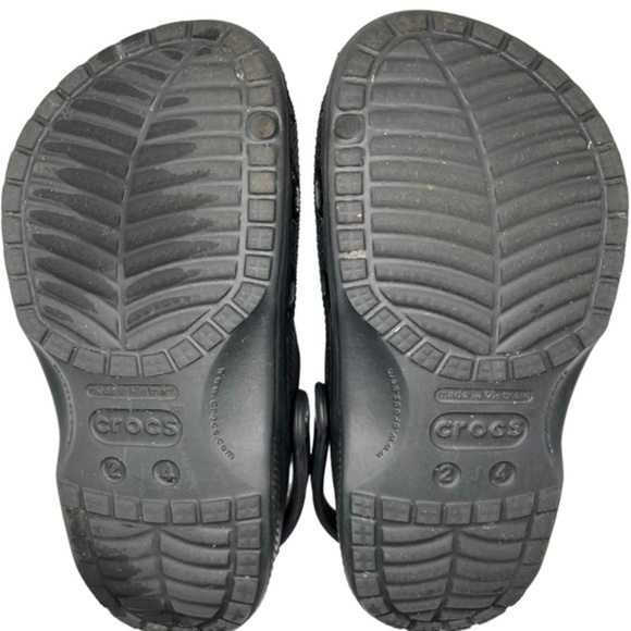Crocs Unisex Baya Black Clog Size Kids Juniors 2 or 4 - Picture 5 of 5